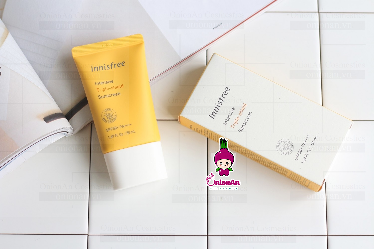 Kem Chống Nắng Innisfree Intensive Triple - Shield Sunscreen SPF50+ Pa++++